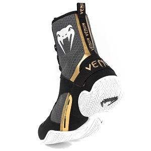 Venum - Boxschuhe Boxstiefel / Elite / Schwarz-Weiss-Gold / EU 43